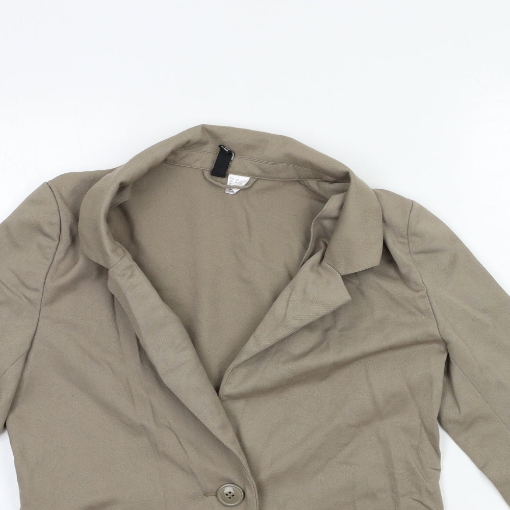 Womens UK Size 6 H&M Grey Jacket