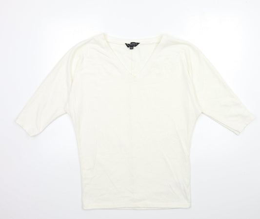 Womens UK Size 10 Dorothy Perkins White Pullover Jumper