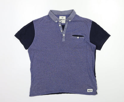 Nanny State Mens Blue    Polo Size M