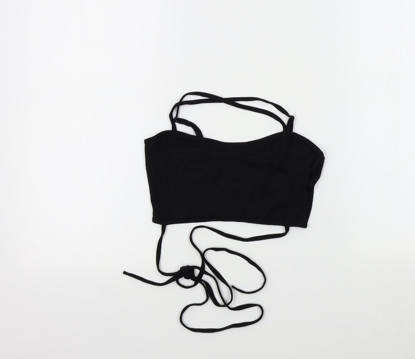 SheIn Womens Black Colourblock  Basic T-Shirt Size S