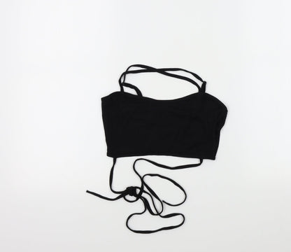 SheIn Womens Black Colourblock  Basic T-Shirt Size S