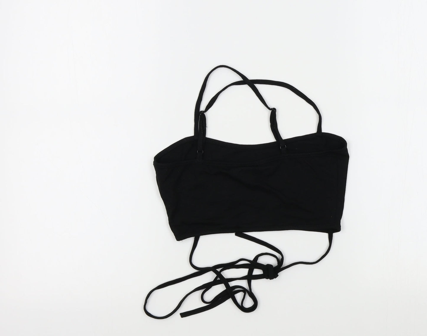 SheIn Womens Black Colourblock  Basic T-Shirt Size S