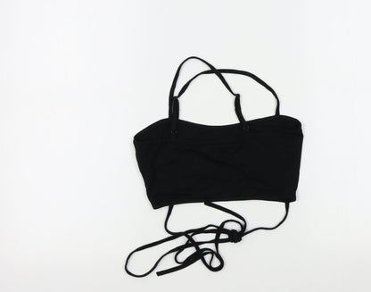 SheIn Womens Black Colourblock  Basic T-Shirt Size S