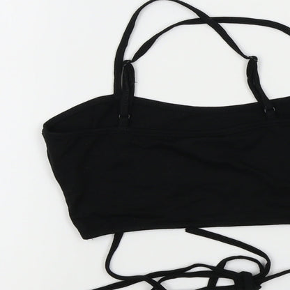 SheIn Womens Black Colourblock  Basic T-Shirt Size S