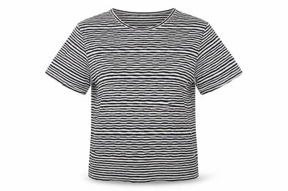 NEXT Womens Blue Striped  Basic T-Shirt Size M
