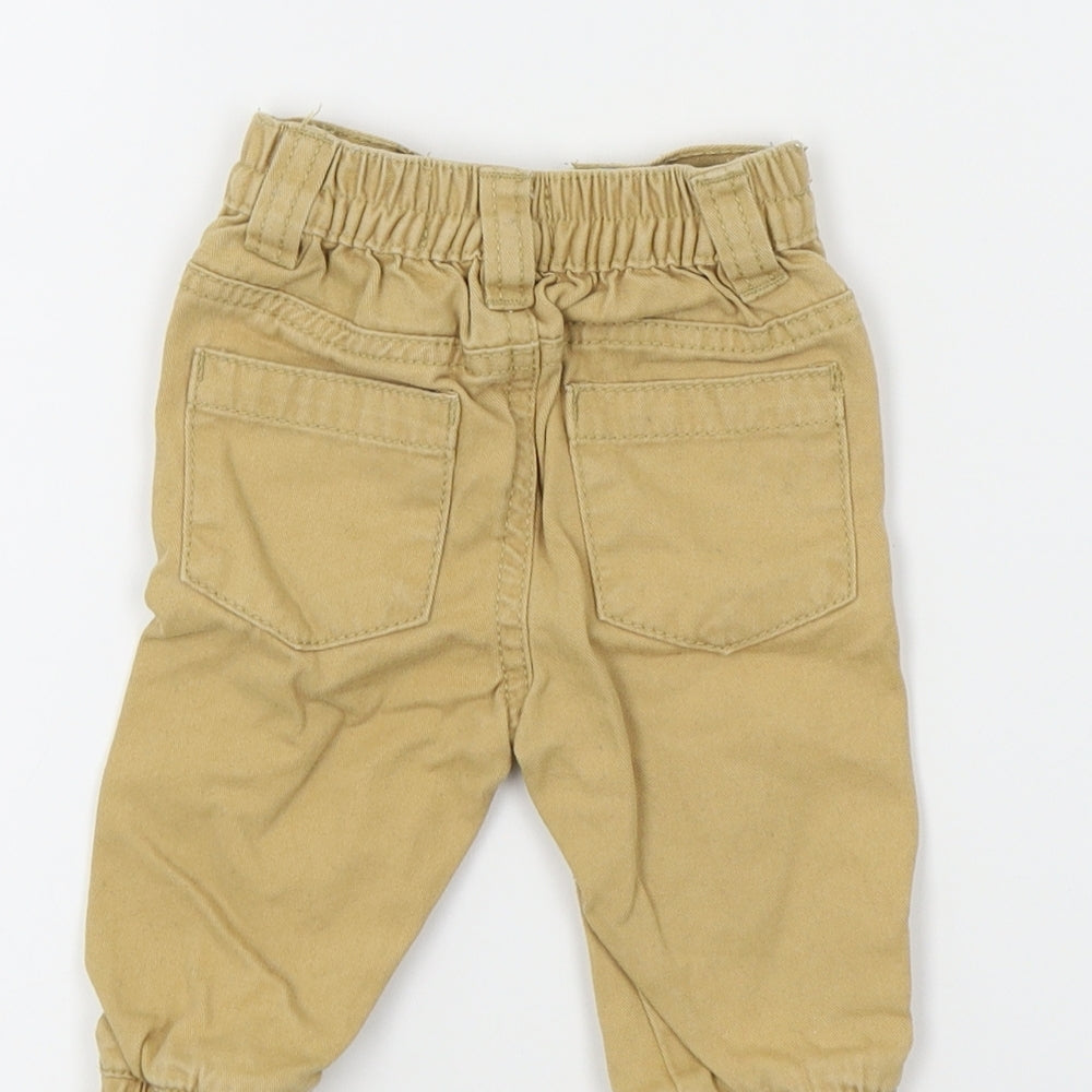 Earlydays Baby Beige Colourblock  Capri Jeans