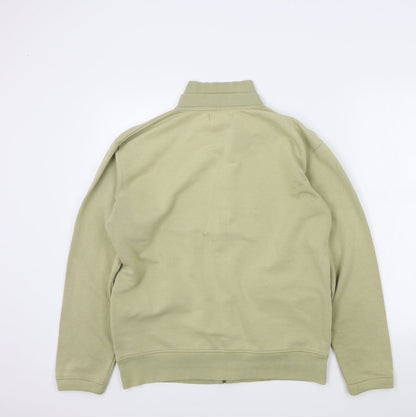 Detail Mens Beige   Full Zip Jumper Size M