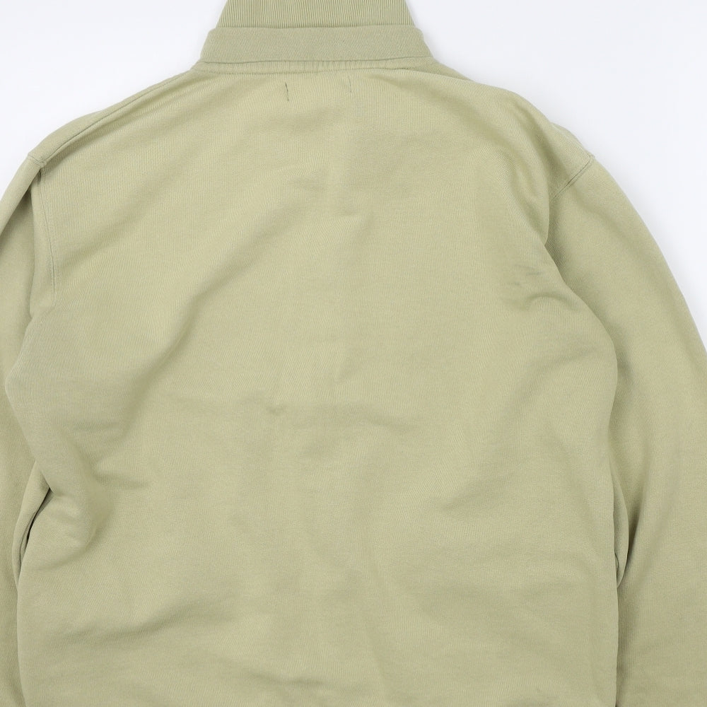 Detail Mens Beige   Full Zip Jumper Size M