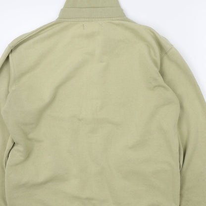 Detail Mens Beige   Full Zip Jumper Size M