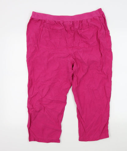 isle Womens Pink   Trousers  Size 18 L20 in