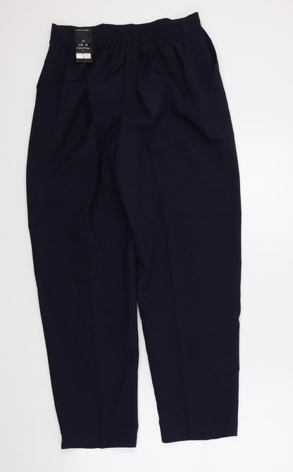 cotton works Womens Blue   Trousers  Size 16 L27 in