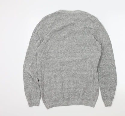 Burtons Mens Grey   Pullover Jumper Size M