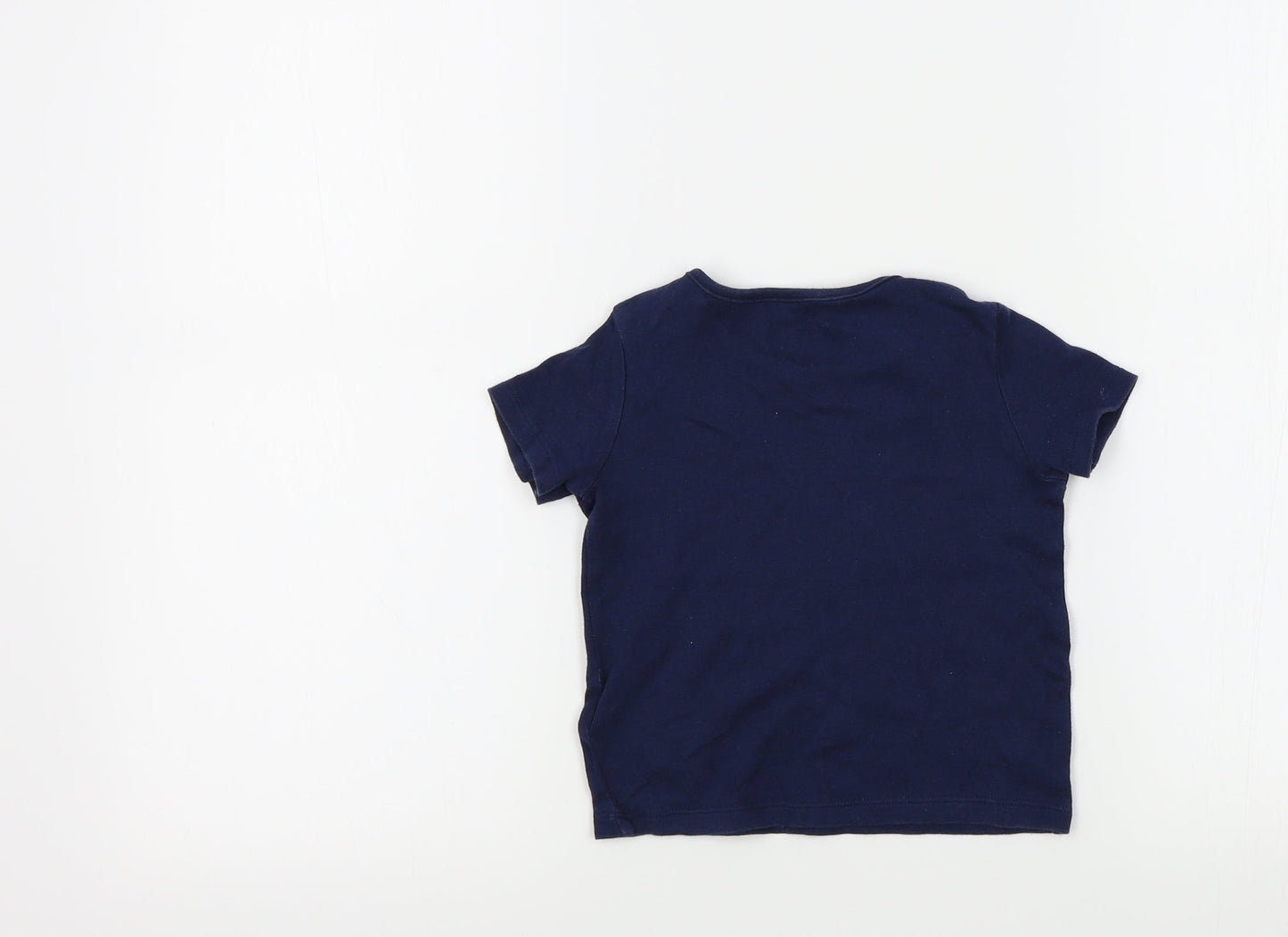 F&F Baby Blue Colourblock  Basic T-Shirt Size 12-18 Months