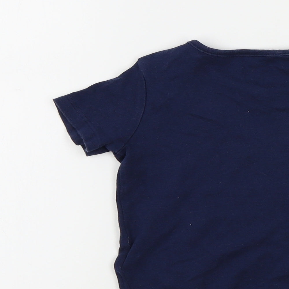 F&F Baby Blue Colourblock  Basic T-Shirt Size 12-18 Months