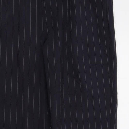 Bonmarché Womens Blue Striped  Trousers  Size 12 L29 in