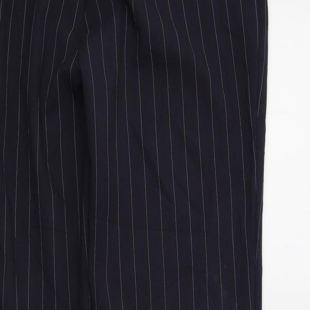Bonmarché Womens Blue Striped  Trousers  Size 12 L29 in