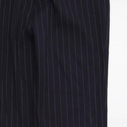 Bonmarché Womens Blue Striped  Trousers  Size 12 L29 in