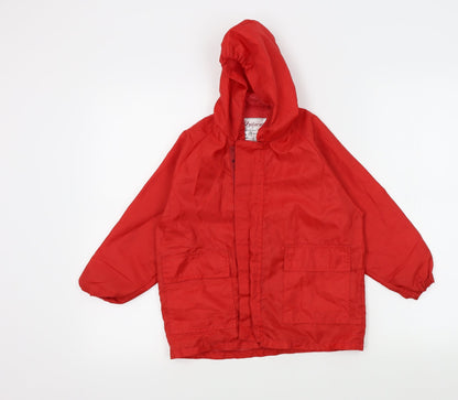 uniformity Boys Red Colourblock  Jacket  Size 6-7 Years