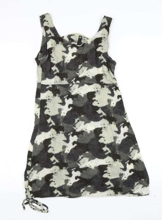 Divided Womens Green Camouflage  Bodycon  Size 4