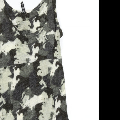Divided Womens Green Camouflage  Bodycon  Size 4