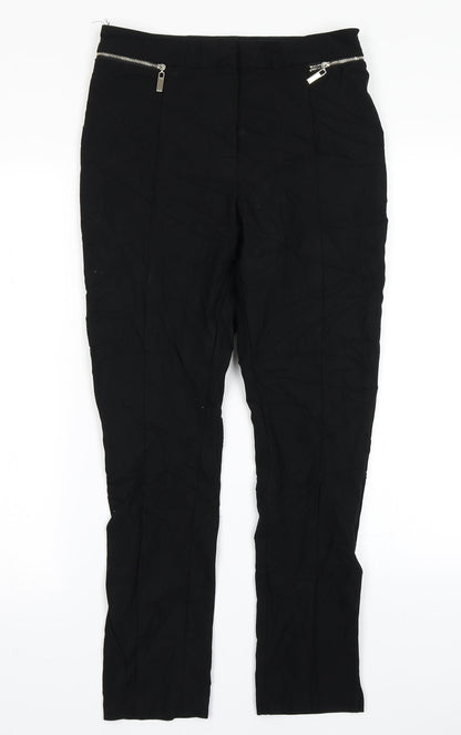 F&F Womens Black   Trousers  Size 12 L24 in