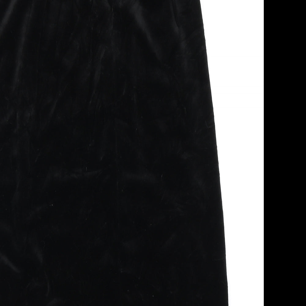 Frank Usher Womens Black   A-Line Skirt Size 14