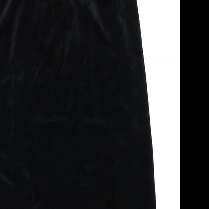 Frank Usher Womens Black   A-Line Skirt Size 14