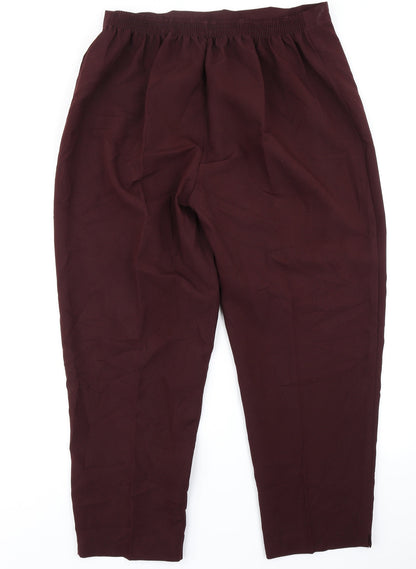 22 Womens Purple   Trousers  Size 34 in L26 in