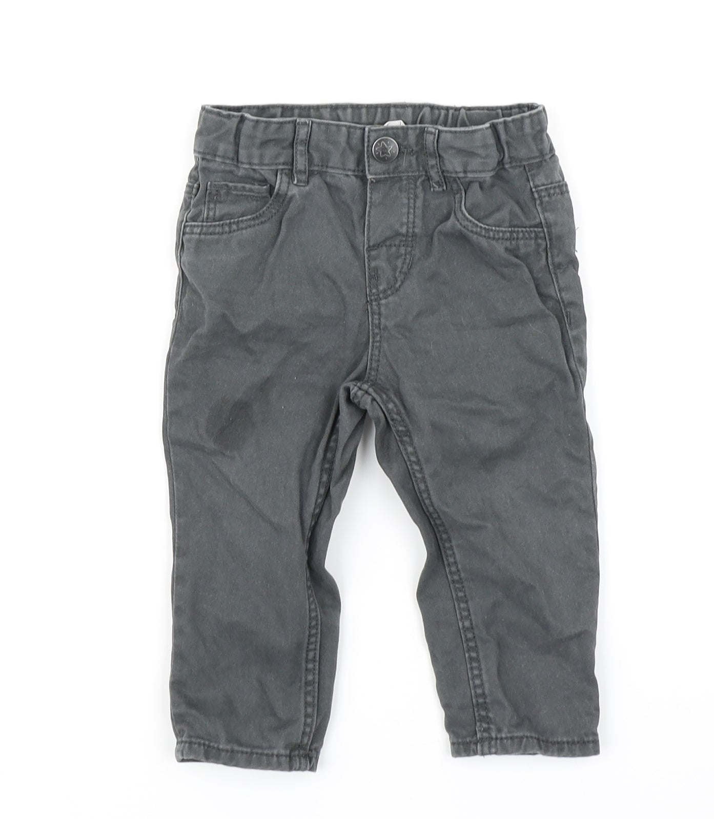 H&M Boys Grey  Denim Jogger Jeans Size 12-18 Months