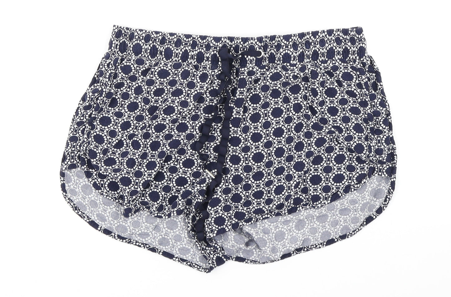 Papaya Womens Blue Batik  Hot Pants Shorts Size 8