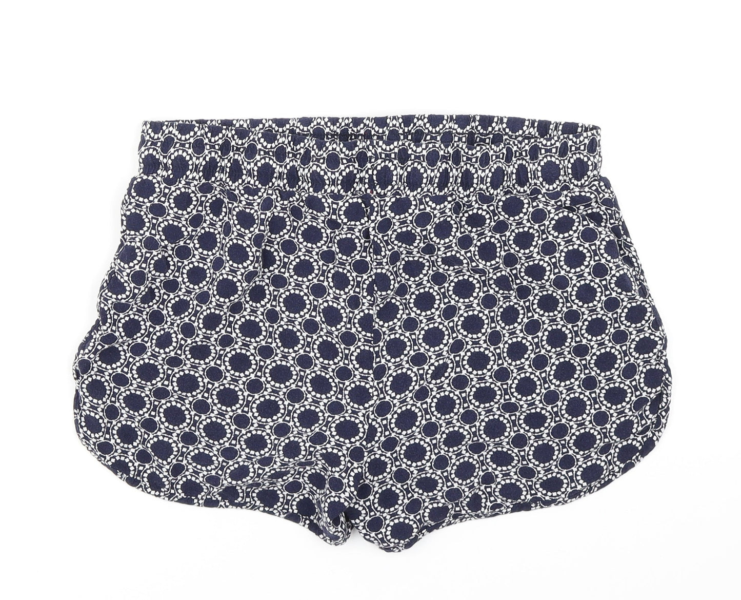 Papaya Womens Blue Batik  Hot Pants Shorts Size 8