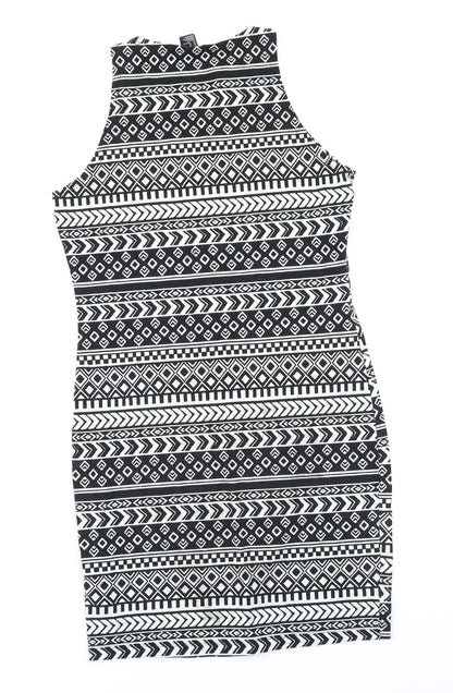 FOREVER 21 Womens Black Fair Isle  Bodycon  Size M