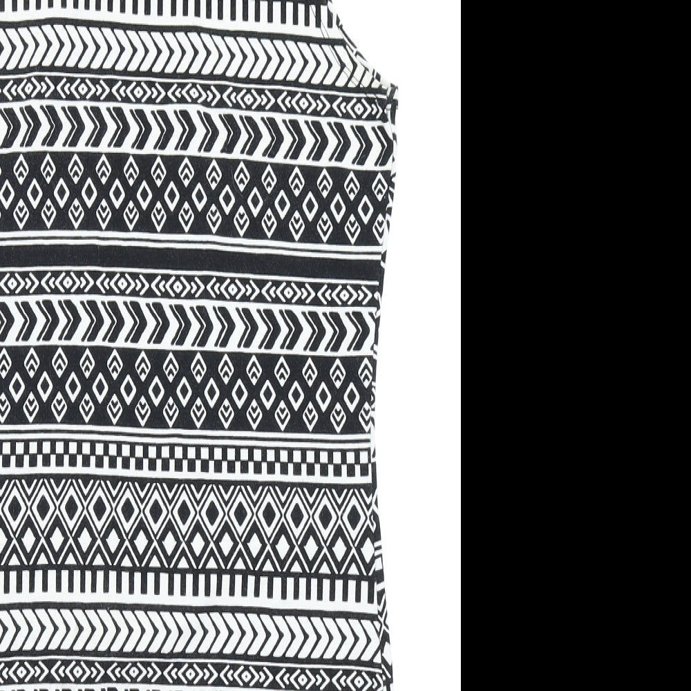 FOREVER 21 Womens Black Fair Isle  Bodycon  Size M