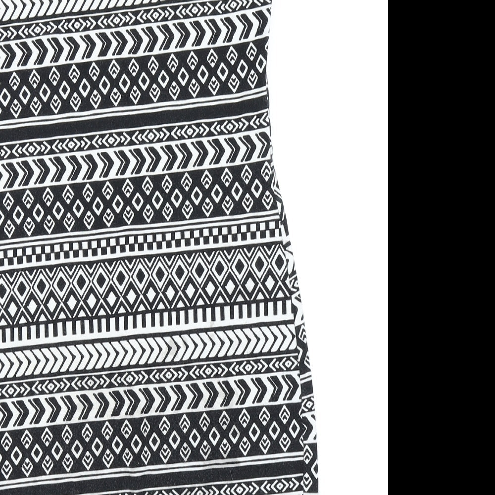 FOREVER 21 Womens Black Fair Isle  Bodycon  Size M