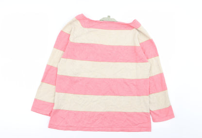 Viz A Viz Womens Multicoloured Striped  Basic T-Shirt Size S