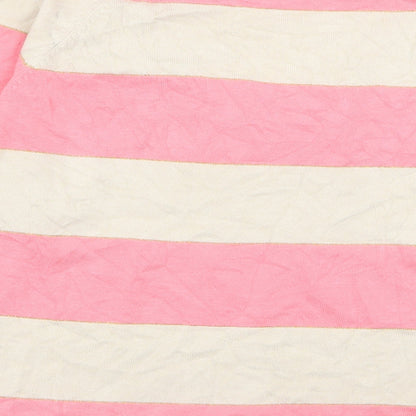 Viz A Viz Womens Multicoloured Striped  Basic T-Shirt Size S