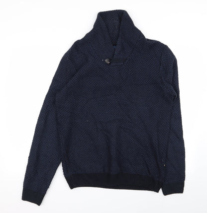Easy Mens Blue   Pullover Jumper Size M