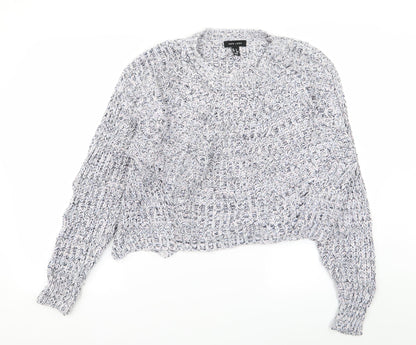 Womens UK Size S New Look Grey Pullover Jumper