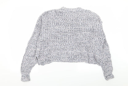 Womens UK Size S New Look Grey Pullover Jumper