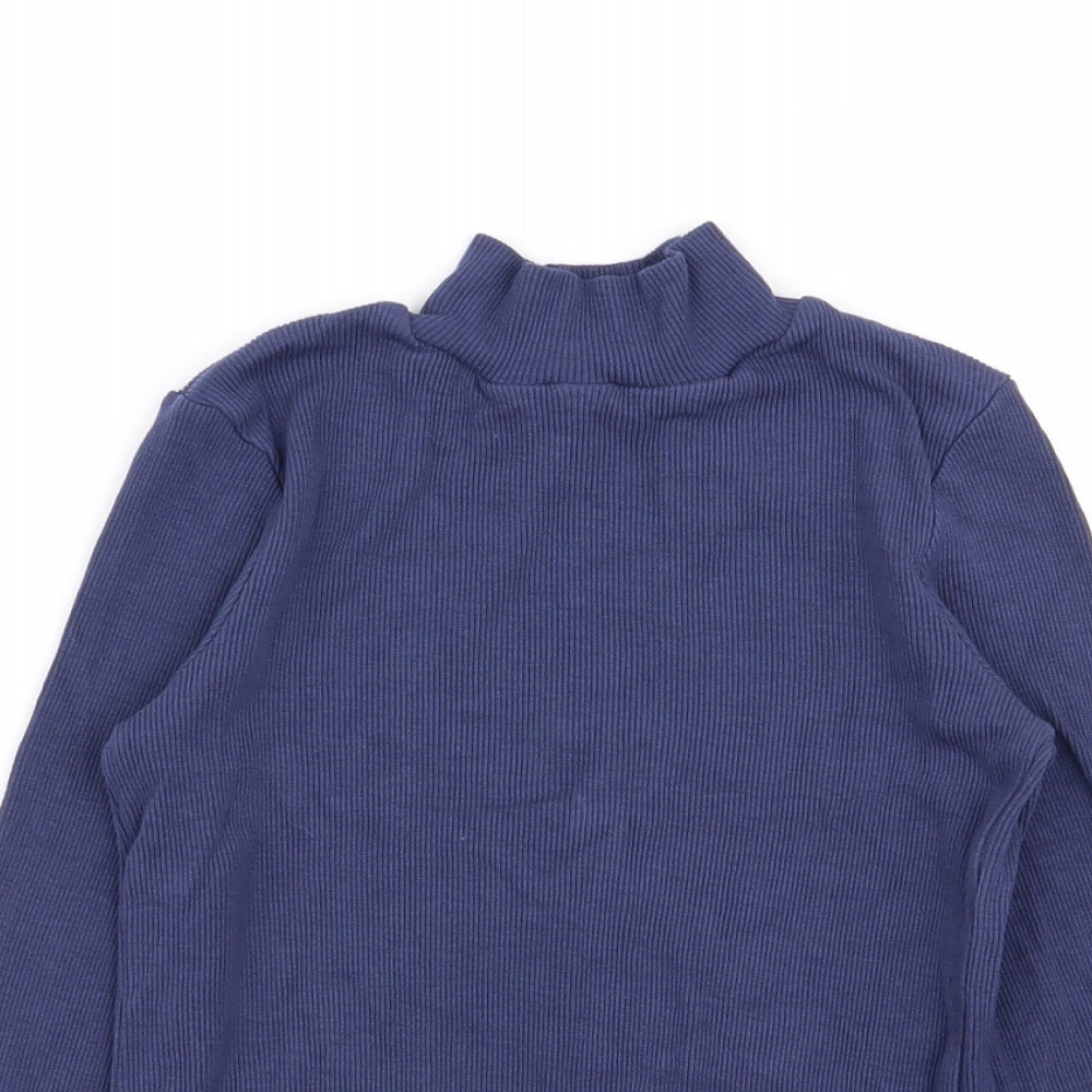M&S Girls Blue   Basic T-Shirt Size 8-9 Years