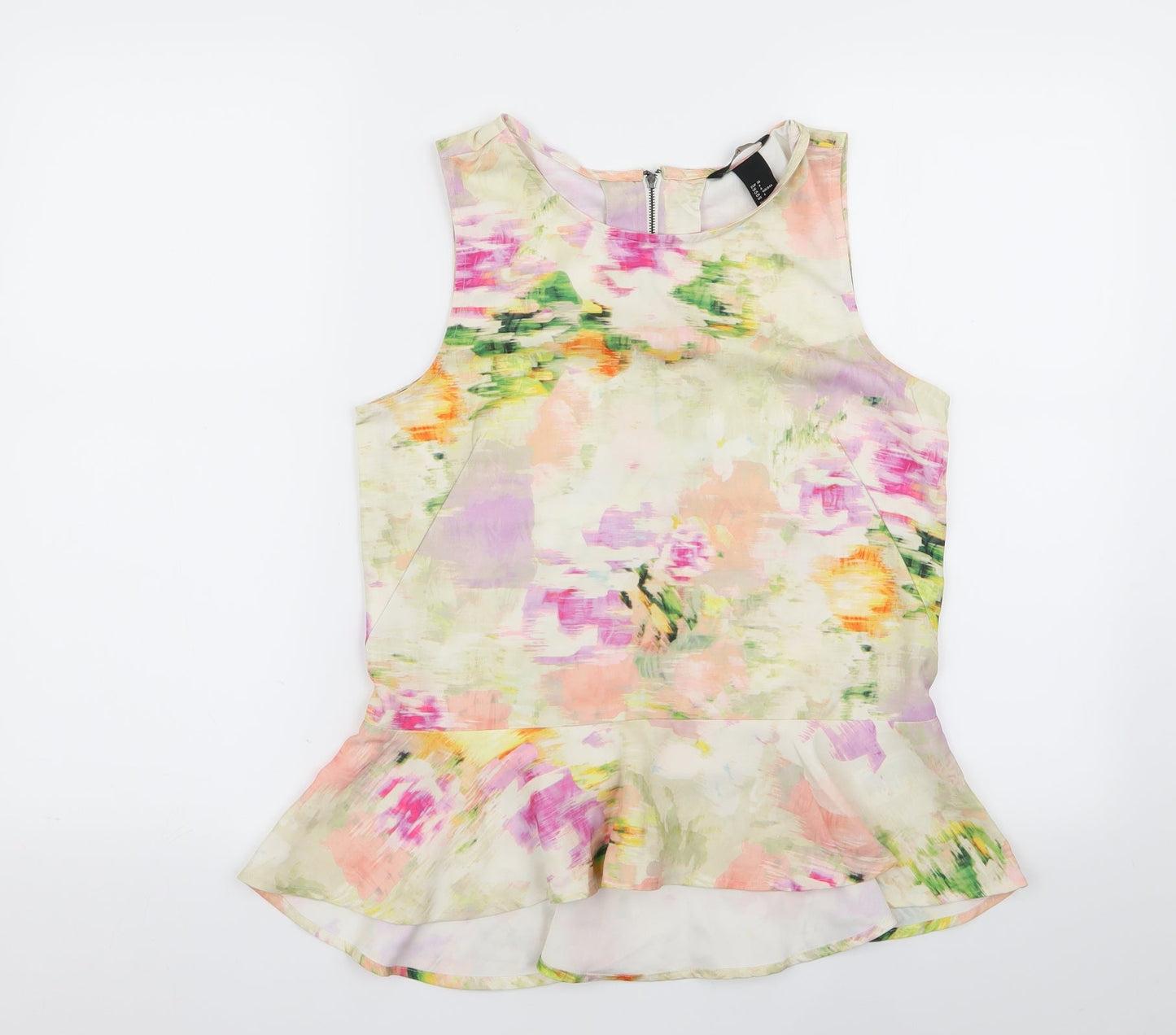 Womens UK Size 8 H&M Multicoloured Basic Tank