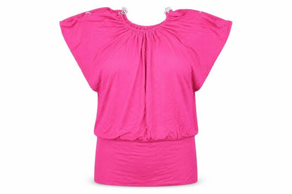 Womens UK Size 10 Select Pink Basic T-Shirt