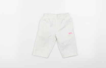 Lonsdale Girls White   Jogger Trousers Size 0-3 Months
