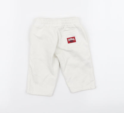 Lonsdale Girls White   Jogger Trousers Size 0-3 Months