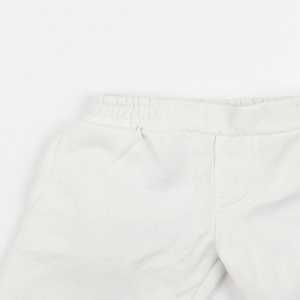 Lonsdale Girls White   Jogger Trousers Size 0-3 Months