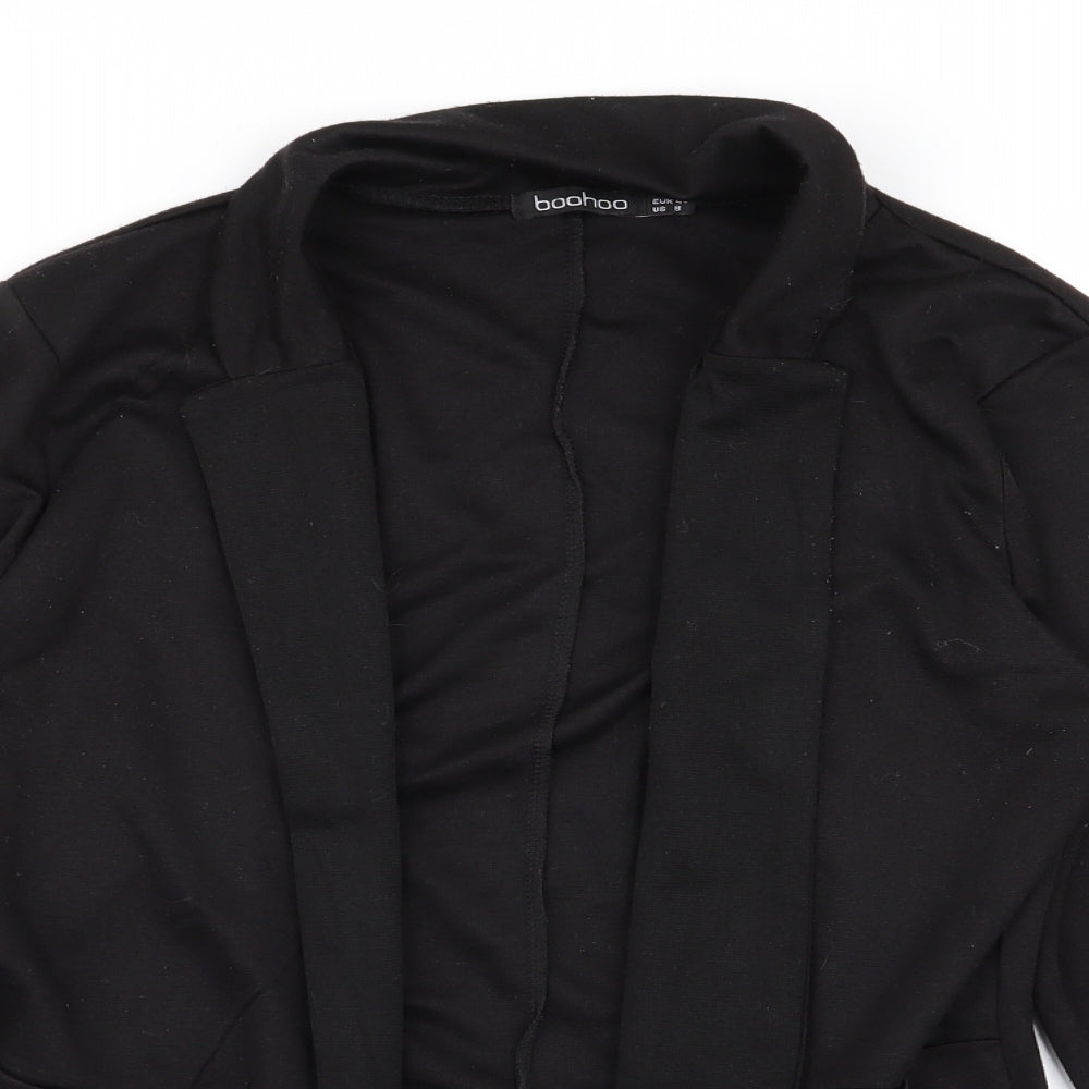Boohoo Womens Black   Jacket Blazer Size 12
