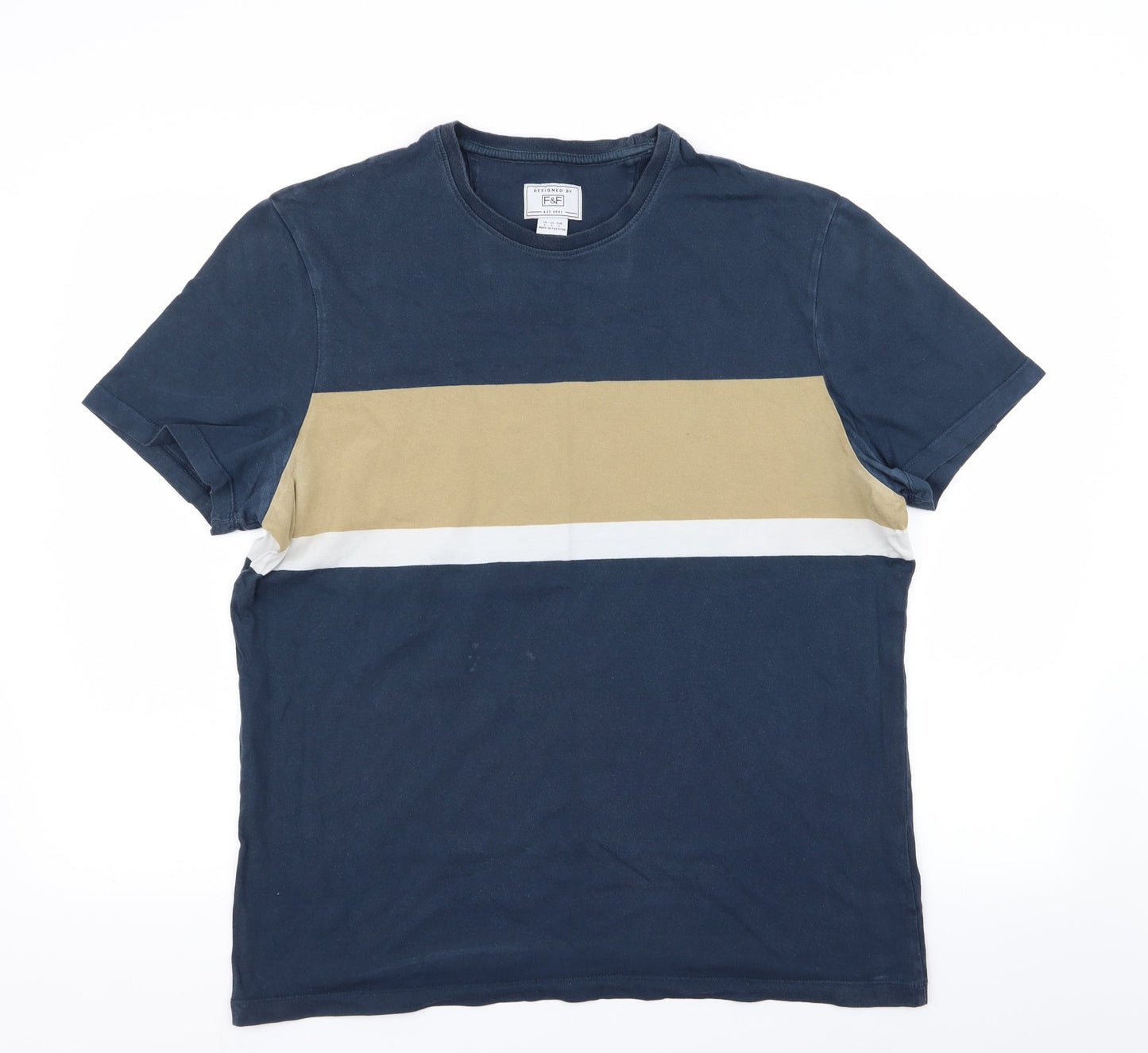 F&F Mens Blue    T-Shirt Size L