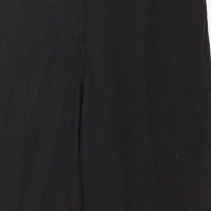 Womens UK Size 8 Preworn Regular Fit  Black Trousers