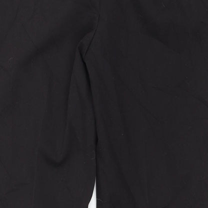Womens UK Size 8 Preworn Regular Fit  Black Trousers