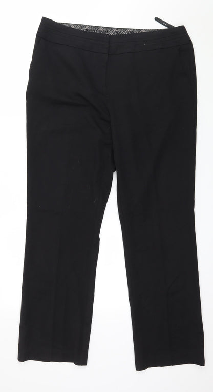 Preworn Womens Black   Trousers  Size 14 L30 in